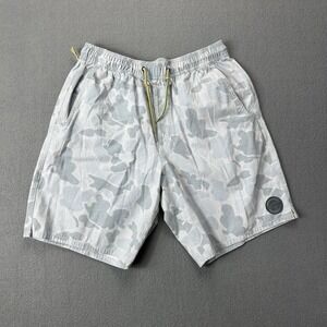 Marsh Wear Board Swim Shorts Men's Medium Elastic Camo Waist Stretch